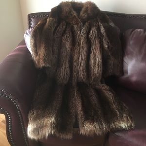 Natural fur coat